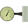 Large 8" Dial Thermometer (Bronze Patina)