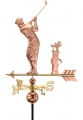 Golfer Copper Weathervane