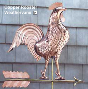 Rooster Copper Weathervane