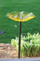 Birds Choice Yellow Swirl Bird Bath