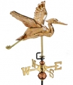 Blue Heron Copper Garden Roof Weathervane