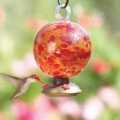 Parasol Dew Drop Hummingbird Feeder (25 oz) Cinnabar